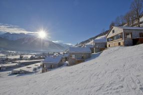 Ski piste right next to the chalet